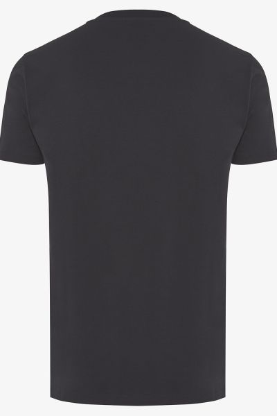 ICE-COTTON T-SHIRT DONKERBLAUW
