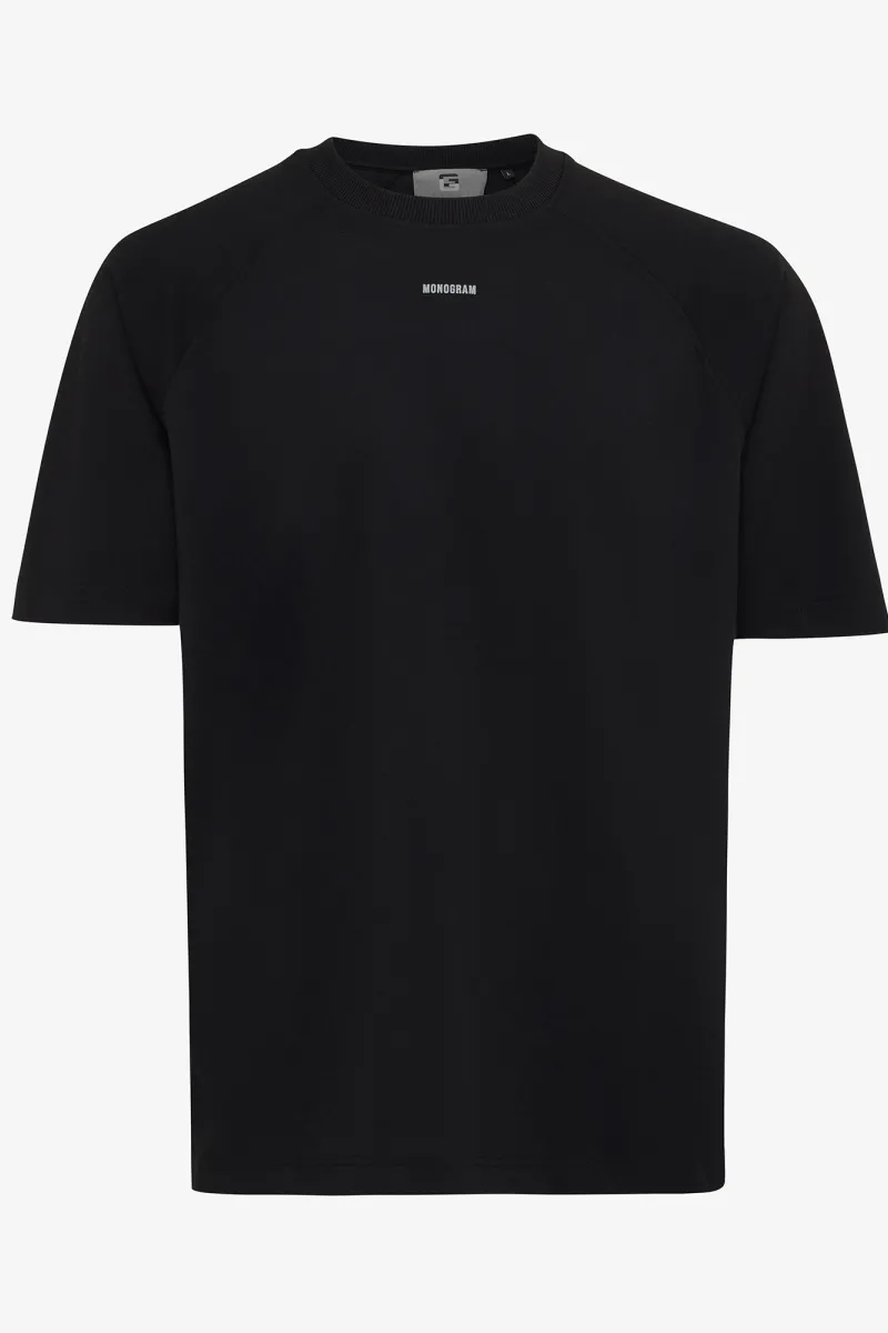 Monogram t-shirt zwart