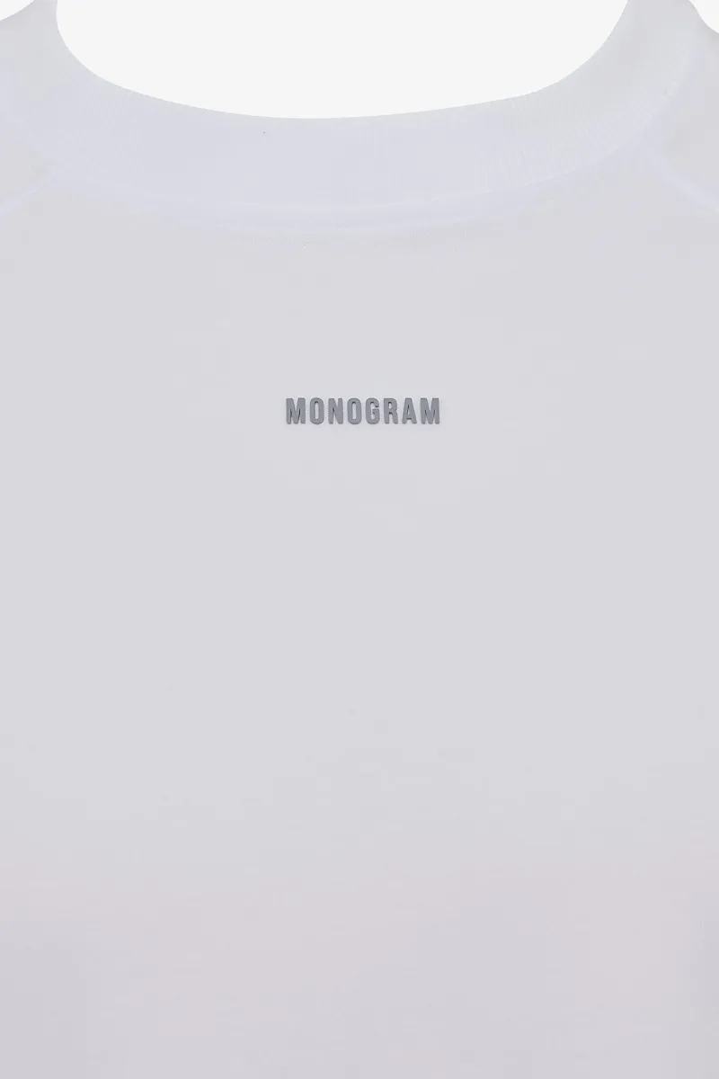 Monogram t-shirt wit