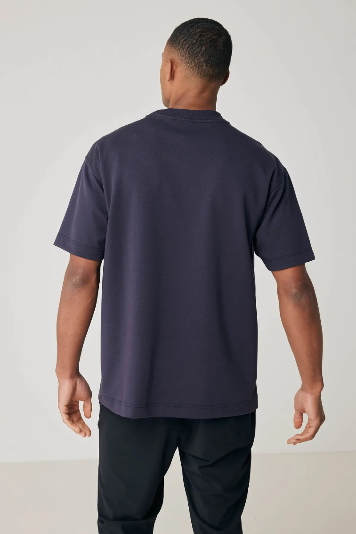 Relaxed fit t-shirt donkerblauw