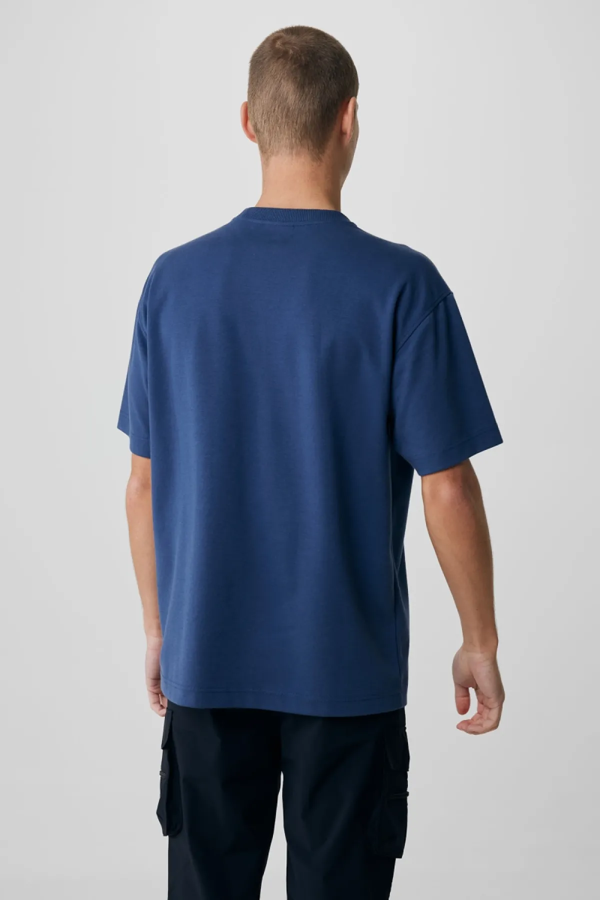 Relaxed fit t-shirt blauw