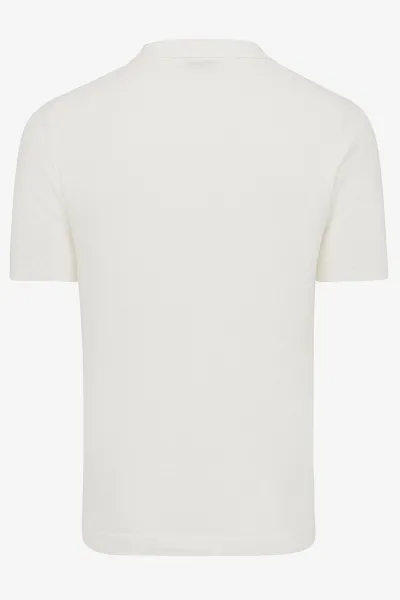 No button polo off-white