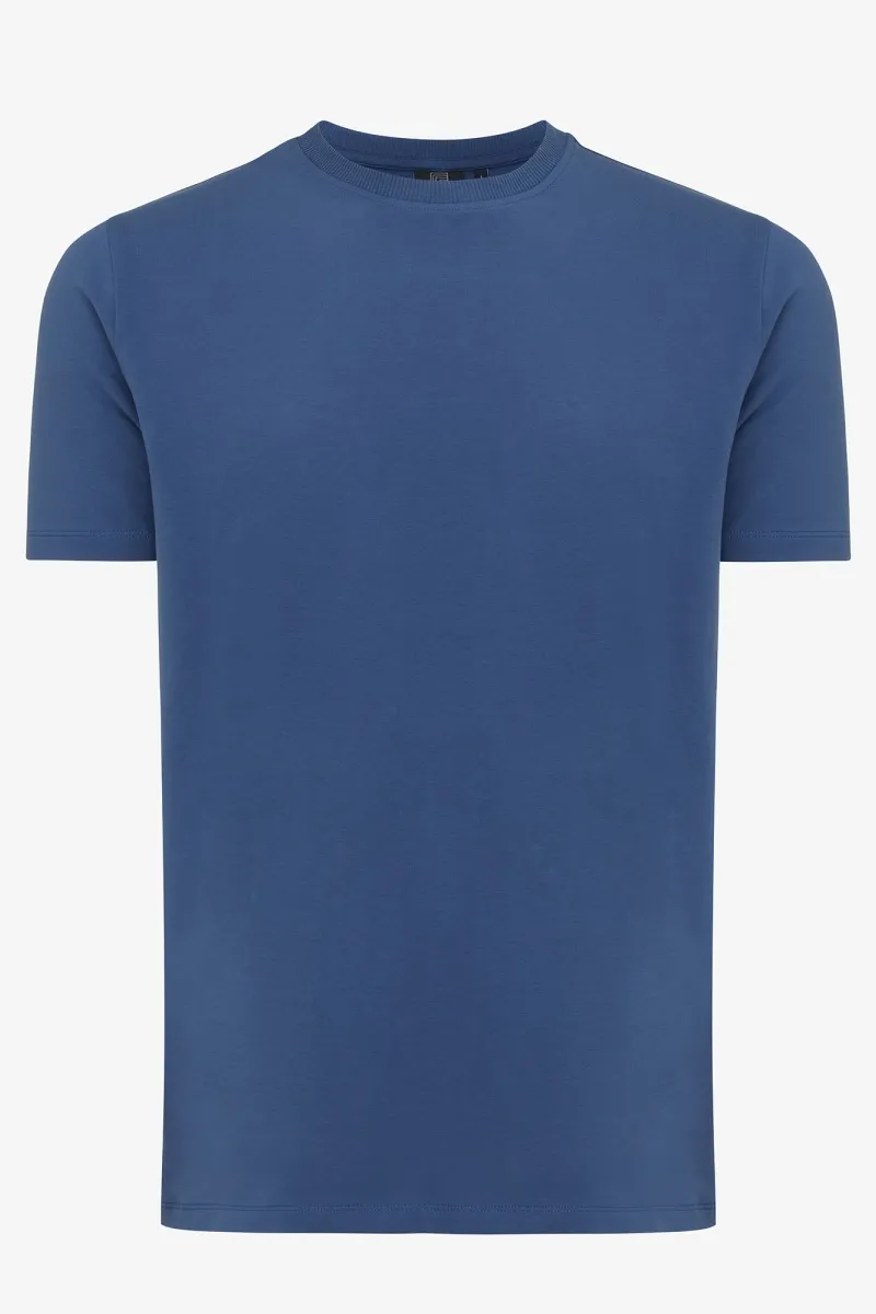 Ice cotton t-shirt blauw